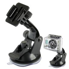  Bilf&auml;ste Med Sugkopp F&ouml;r GoPro/DJI/Insta360 Svart