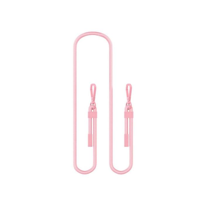 Bild 2, Tech-Protect Tech-Protect Mobilsnöre CrossBody Rope Steel Baby Pink