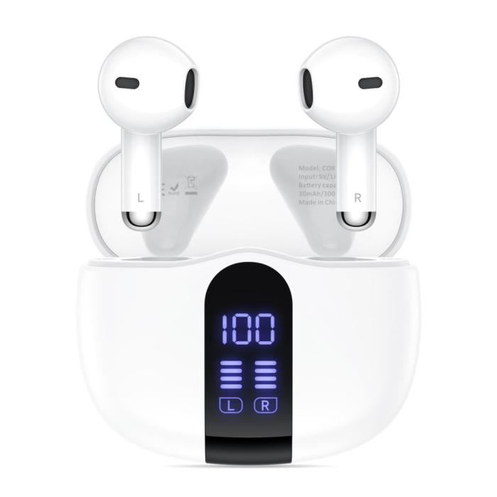 Bild 2, Tech-Protect Tech-Protect Hörlurar In-Ear UltraBoost TWS Vit