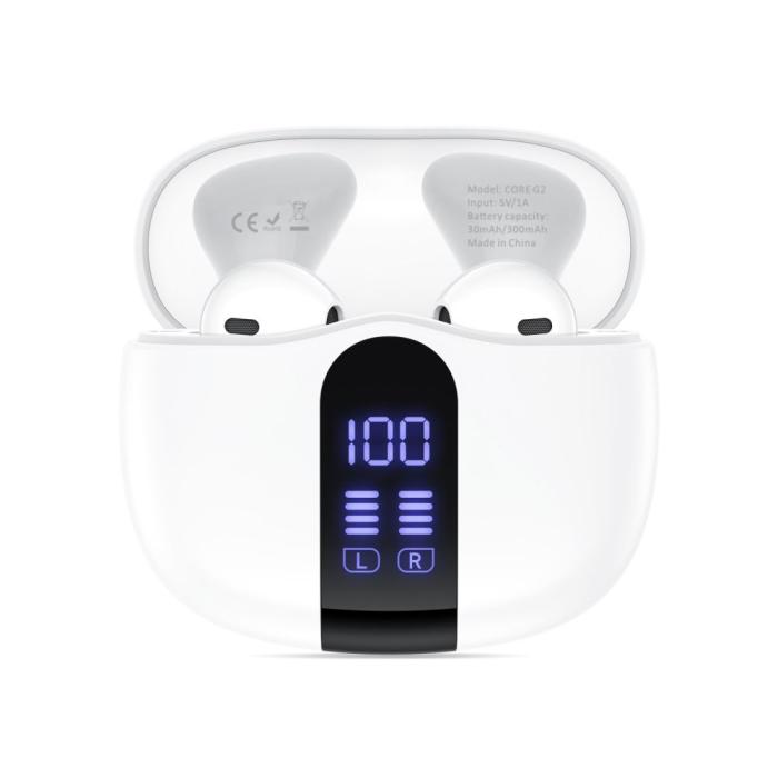 Bild 3, Tech-Protect Tech-Protect Hörlurar In-Ear UltraBoost TWS Vit