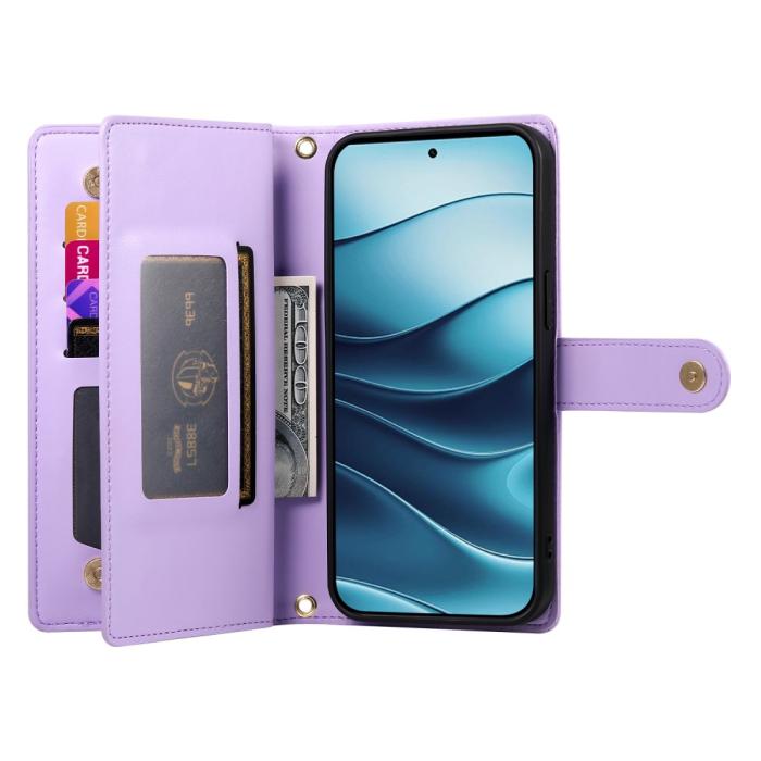 Bild 2,  Xiaomi Redmi Note 14 4G Fodral Multifunktionell Lila
