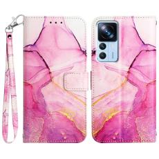  Xiaomi 12T / 12T Pro Fodral Marmor Rosa/Lila/Guld