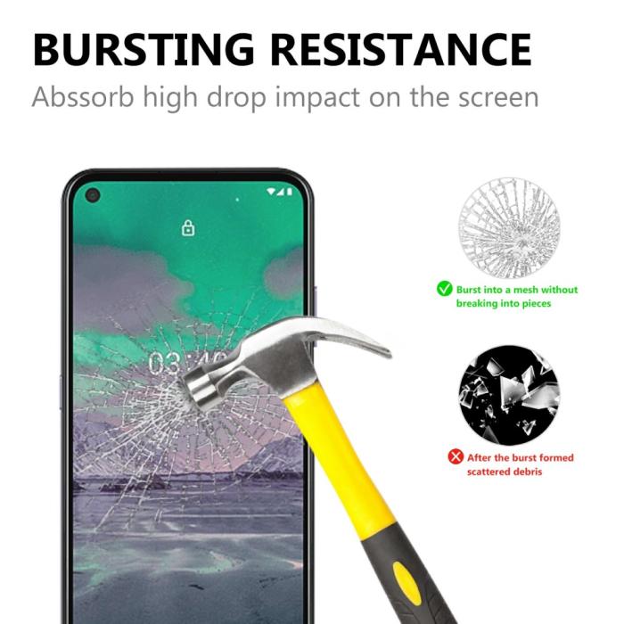 Bild 2,  Nokia 5.4 / 3.4 - Premium Heltäckande Skärmskydd I Härdat Glas
