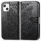  iPhone 13 - Butterfly Print Läder Fodral - Svart