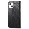 iPhone 13 - Butterfly Print Läder Fodral - Svart