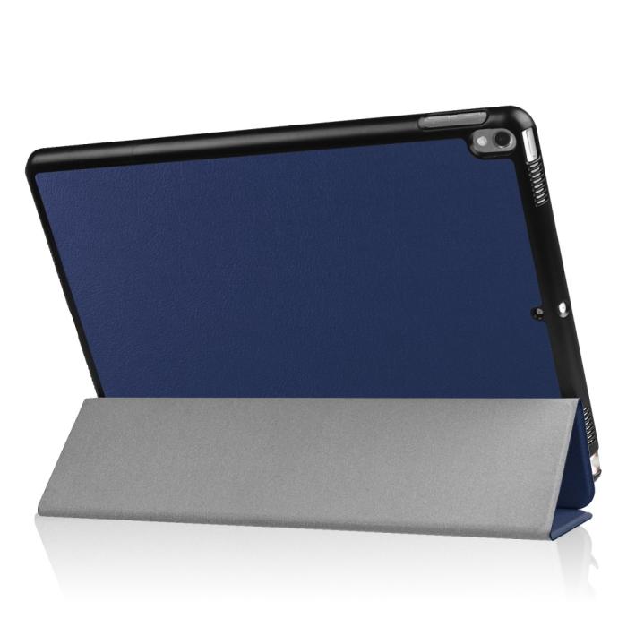 Bild 4,  iPad Air 10.5 (2019) / Pro 10.5 (2017) - Slimfit Tri-Fold Fodral - Mörk Blå