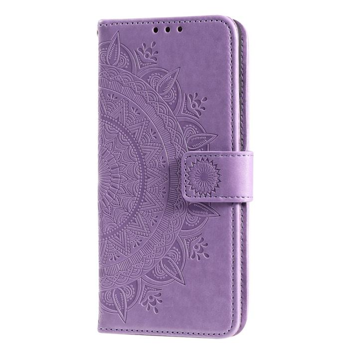 Bild 4,  Huawei Y5p - Mandala Plånboksfodral - Lila