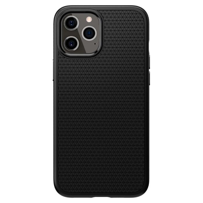 Bild 2, Spigen Spigen iPhone 12 / 12 Pro Skal Liquid Air Matt Svart