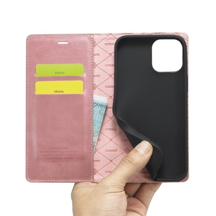 Bild 6, LC.IMEEKE LC.IMEEKE iPhone 14 Plus Fodral Flip Roséguld