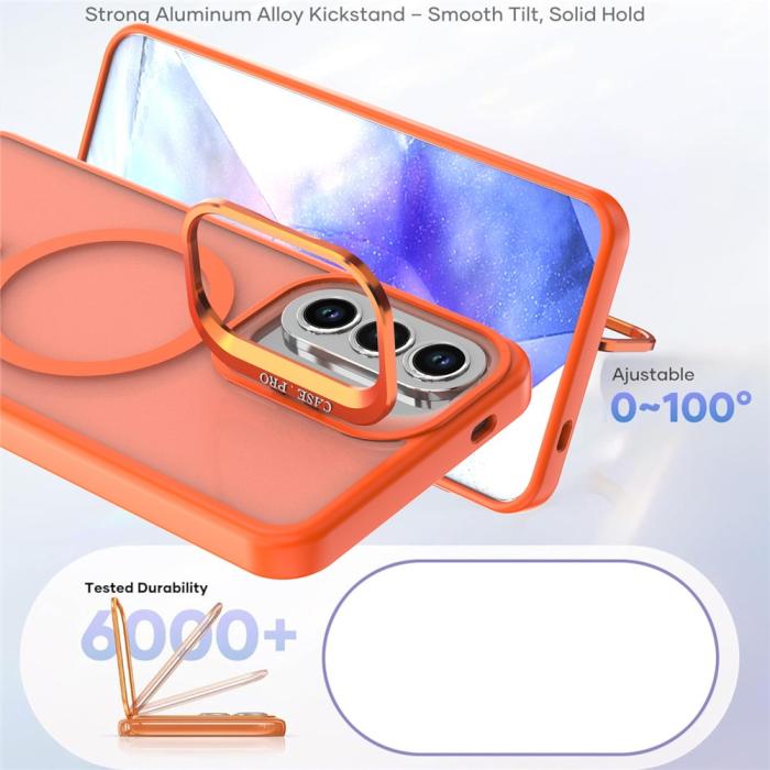 Bild 4,  Samsung Galaxy A57 5G Skal MagSafe Kickstand Orange