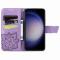  Samsung Galaxy S23 FE Fodral Fjäril Tryck Ljus Lila