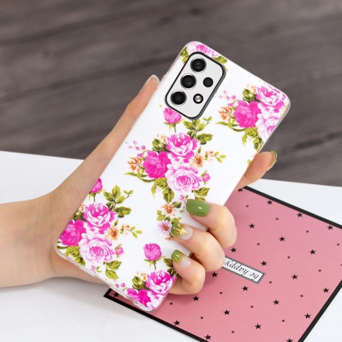 Bild 5,  Samsung Galaxy A33 5G Skal Glow-in-dark Blommor