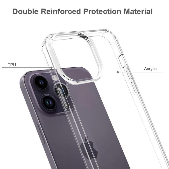 Bild 3,  iPhone 16 Pro Skal Akryl/TPU Transparent