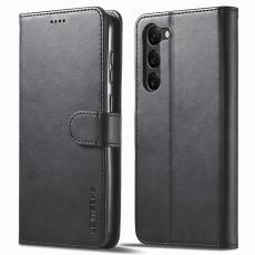 LC.IMEEKE LC.IMEEKE Samsung Galaxy S23 Plus Fodral L&auml;der Svart
