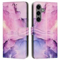  Samsung Galaxy A26/A17/A16 Fodral L&auml;der Marmor Lila