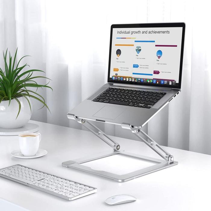Bild 4, Tech-Protect Tech-Protect Prodesk Laptop Stativ Universal Silver