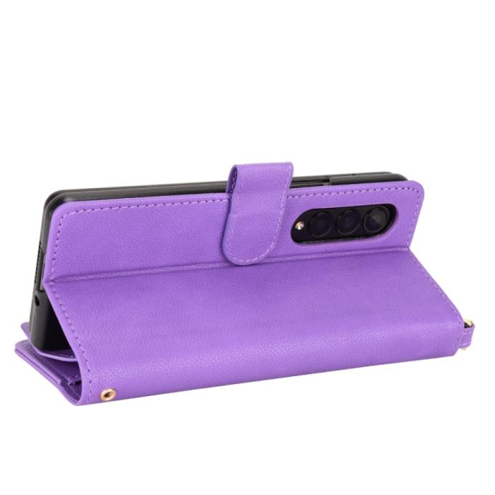 Bild 4,  Galaxy Z Fold 3 Fodral Multifunktionell Lila