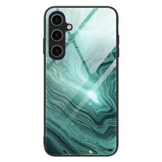  Samsung Galaxy A05s 4G Skal Marmor H&auml;rdat Glas Wave