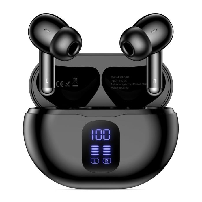 Bild 2, Tech-Protect Tech-Protect Hörlurar In-Ear UltraBoost TWS Svart
