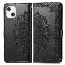  iPhone 13 - Mandala L&auml;der Fodral - Svart