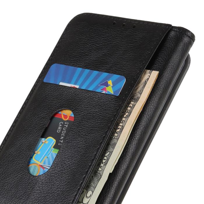 Bild 5,  Motorola Edge 50 Neo Plånboksfodral Läder Svart