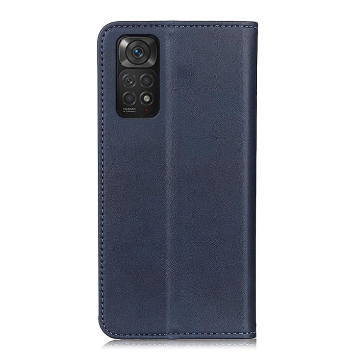 Bild 3,  Xiaomi Redmi Note 11 4G Fodral Flip Läder Blå