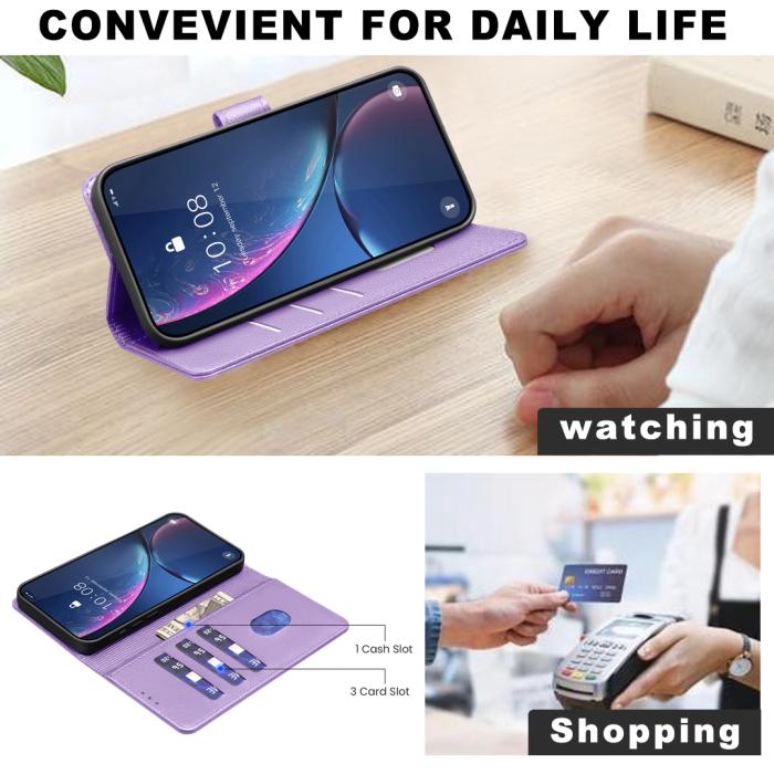 Bild 5, BINFEN BINFEN Xiaomi 17T Pro Fodral RFID Läder Lila