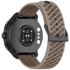  Klockarmband 22 mm Quick Release Silikon Brun