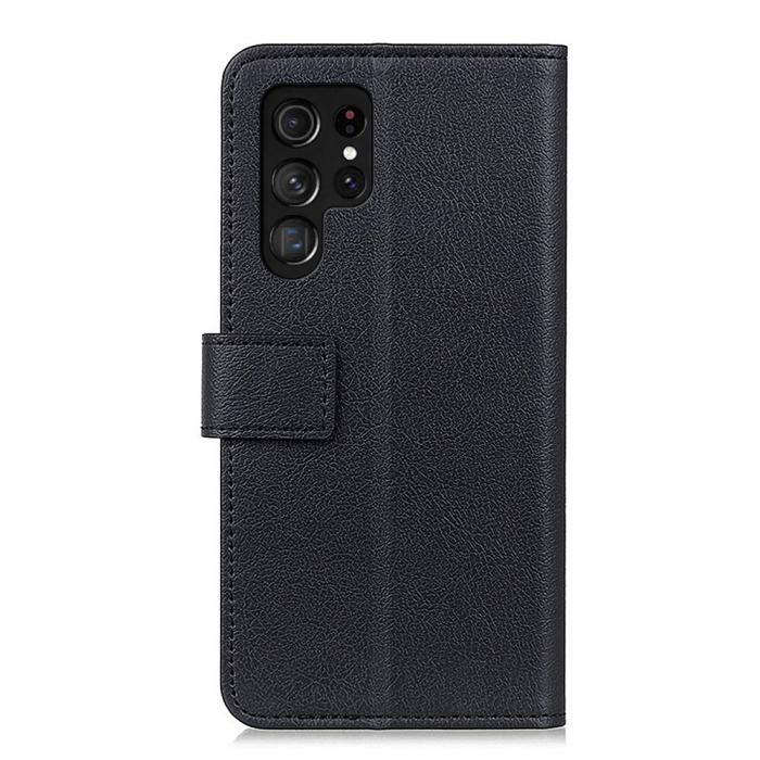 Bild 3,  Samsung Galaxy S22 Ultra Fodral PU Läder Svart