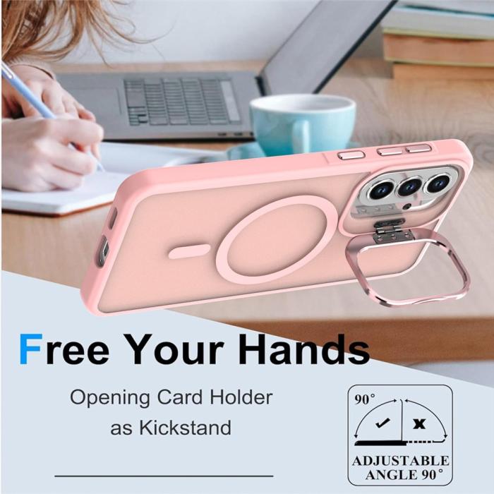 Bild 2,  Samsung Galaxy A57 5G Skal MagSafe Kickstand Rosa