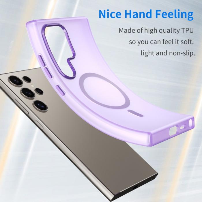 Bild 4,  Samsung Galaxy S23 Ultra Skal MagSafe Slim Matt Lila