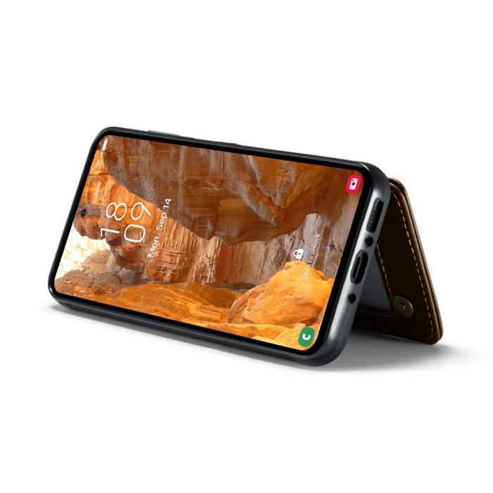 Bild 3, CASEME CASEME Galaxy A56 5G/A36 5G Skal RFID Kickstand Plånbok Brun