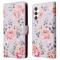  Samsung Galaxy S25 Fodral RFID Rosa Blommor