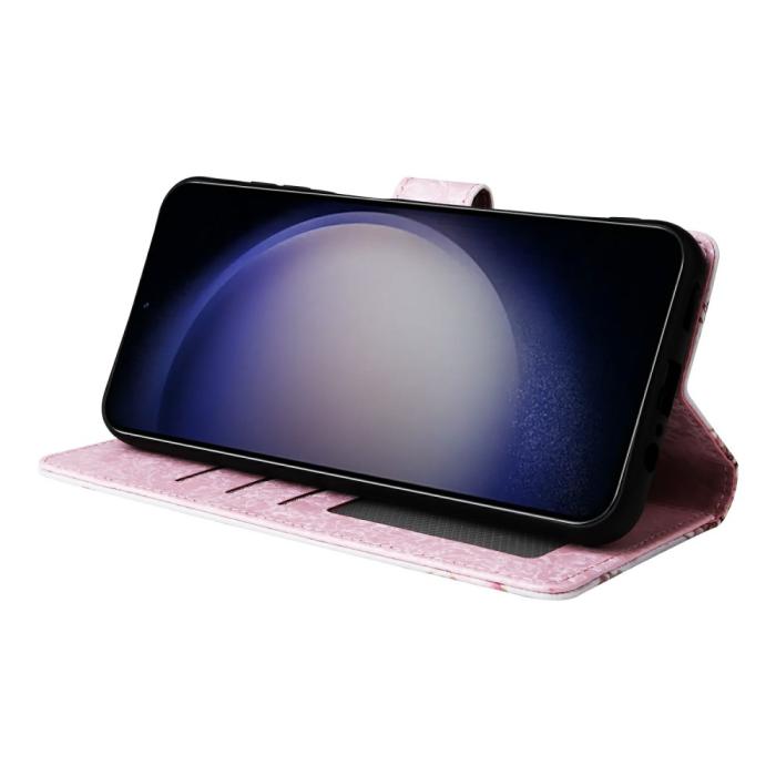 Bild 3,  Samsung Galaxy S25 Fodral RFID Rosa Blommor