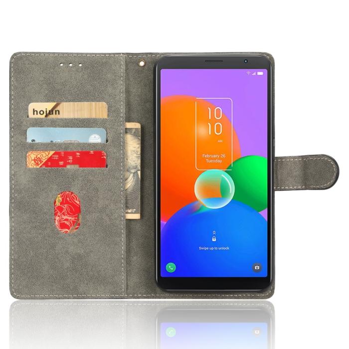 Bild 2,  TCL 403 (2023) Fodral RFID Läder Brun