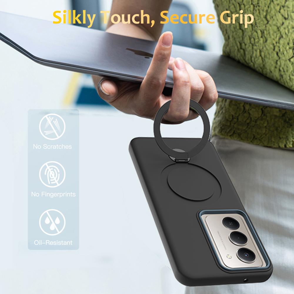  Samsung Galaxy A36 5G Skal MagSafe Kickstand Hybrid Svart