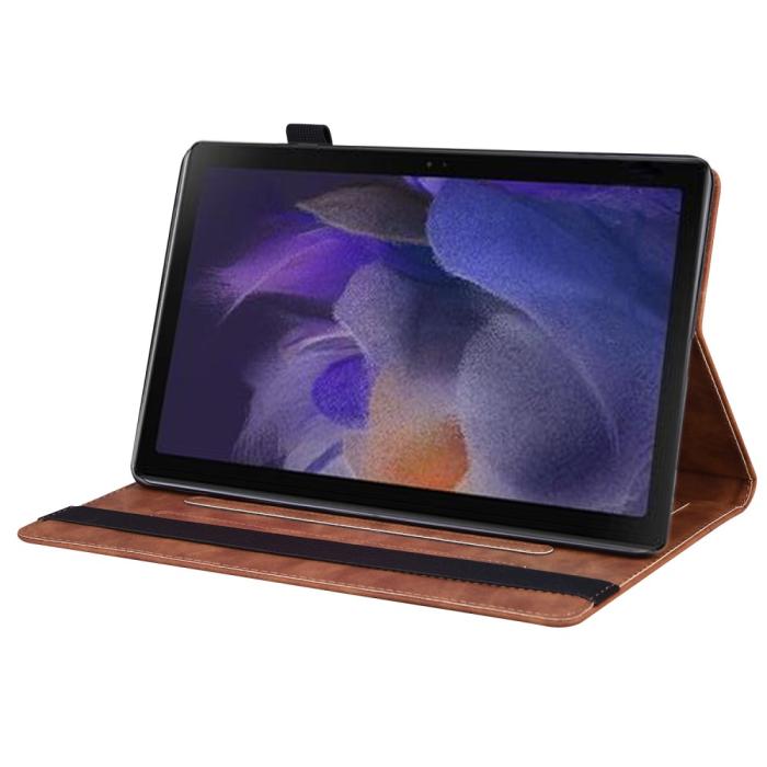 Bild 6,  Samsung Galaxy Tab A8 10.5 (2021) Fodral Med Frontficka Brun