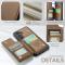 CASEME CASEME Samsung Galaxy S26 Skal RFID Kickstand Brun