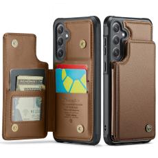 CASEME CASEME Samsung Galaxy S26 Skal RFID Kickstand Brun
