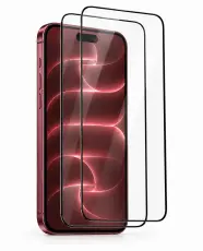  2-Pack iPhone 18 Pro Max Helt&auml;ckande Sk&auml;rmskydd i H&auml;rdat Glas
