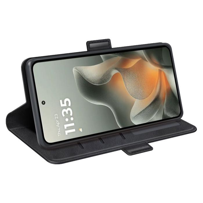 Bild 3,  Motorola Edge 70 Fodral Läder Svart