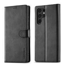LC.IMEEKE LC.IMEEKE Samsung Galaxy S26 Ultra Fodral L&auml;der Svart