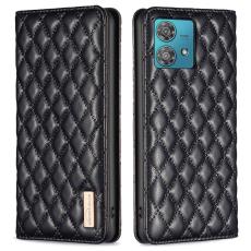 BINFEN BINFEN Motorola Edge 40 Neo 5G Fodral Diamond Flip Svart