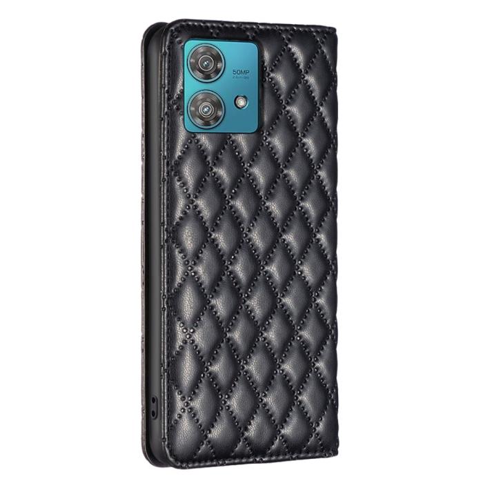 Bild 6, BINFEN BINFEN Motorola Edge 40 Neo 5G Fodral Diamond Flip Svart