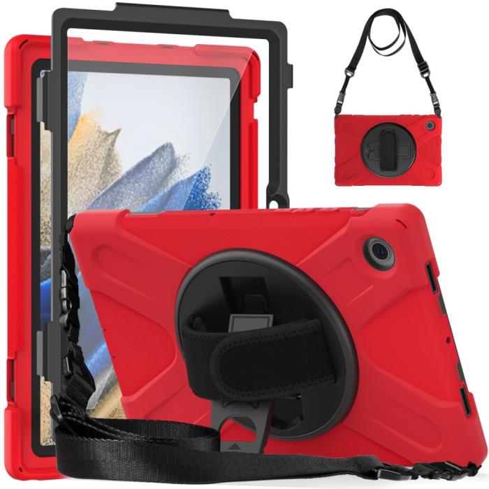 Bild 2,  Galaxy Tab A8 10.5 Roterande X-Shape Hybrid Skal