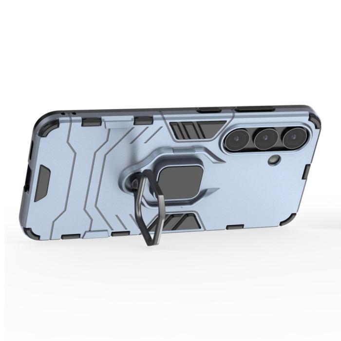Bild 2,  Samsung Galaxy S25 Plus Skal Hybrid Armor Ring Blå