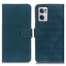  OnePlus Nord CE 2 5G Fodral Krokodil Textur Gr&ouml;n