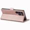 LC.IMEEKE LC.IMEEKE Galaxy S23 Ultra Fodral Flip Läder Roséguld