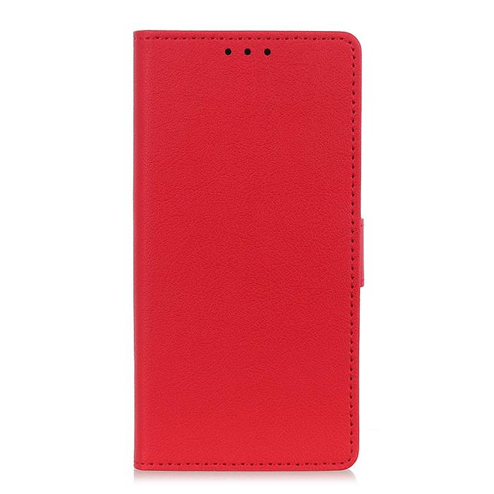 Bild 2,  Samsung Galaxy S22 Ultra Fodral PU Läder Röd