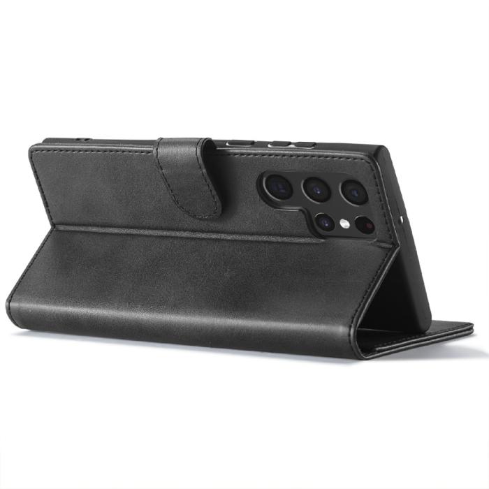 Bild 3, LC.IMEEKE LC.IMEEKE Samsung Galaxy S25 Ultra Fodral Läder Svart